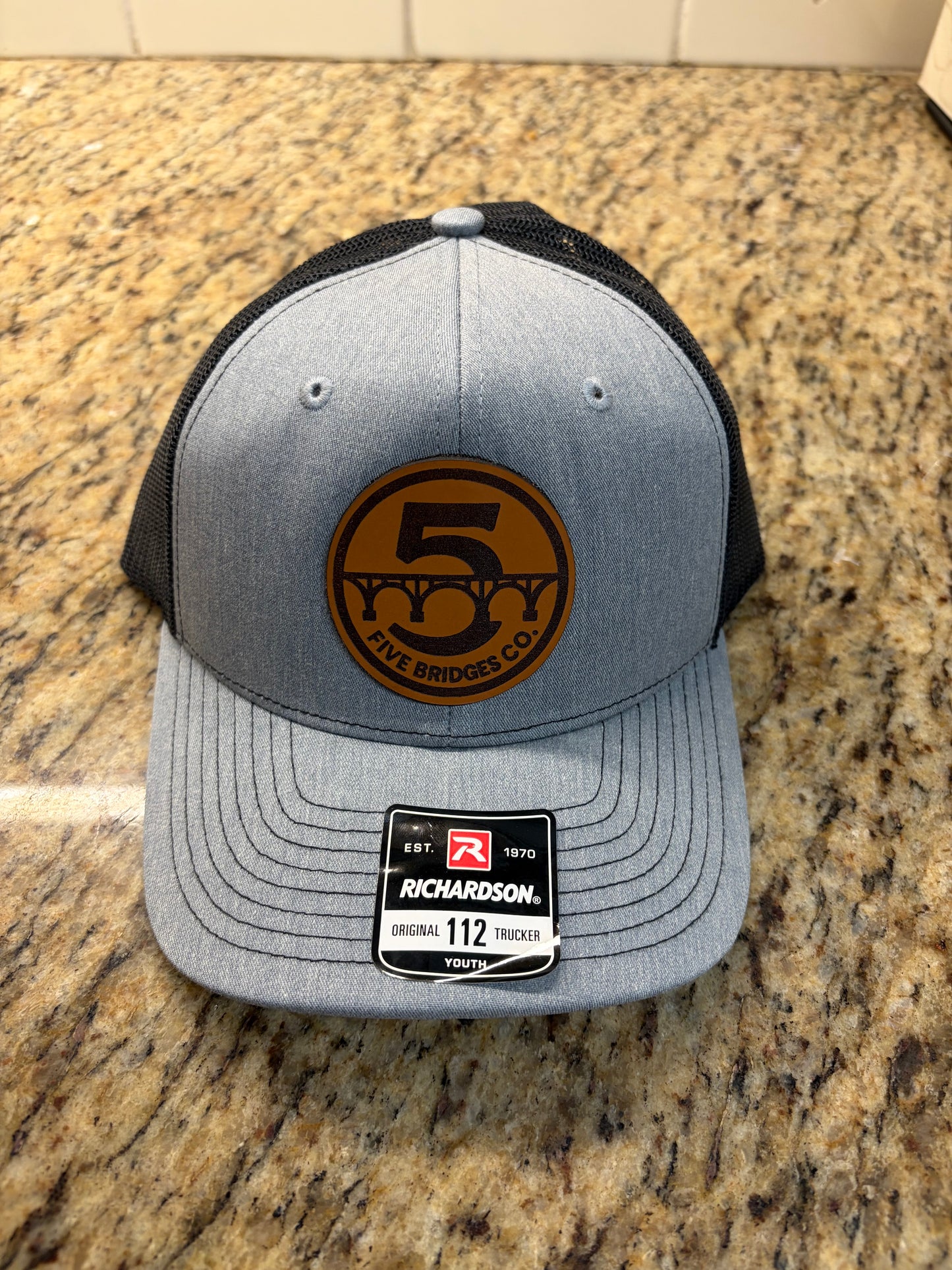 Five Bridges Co.™ Youth Richardson 112 – Gray/Black Trucker