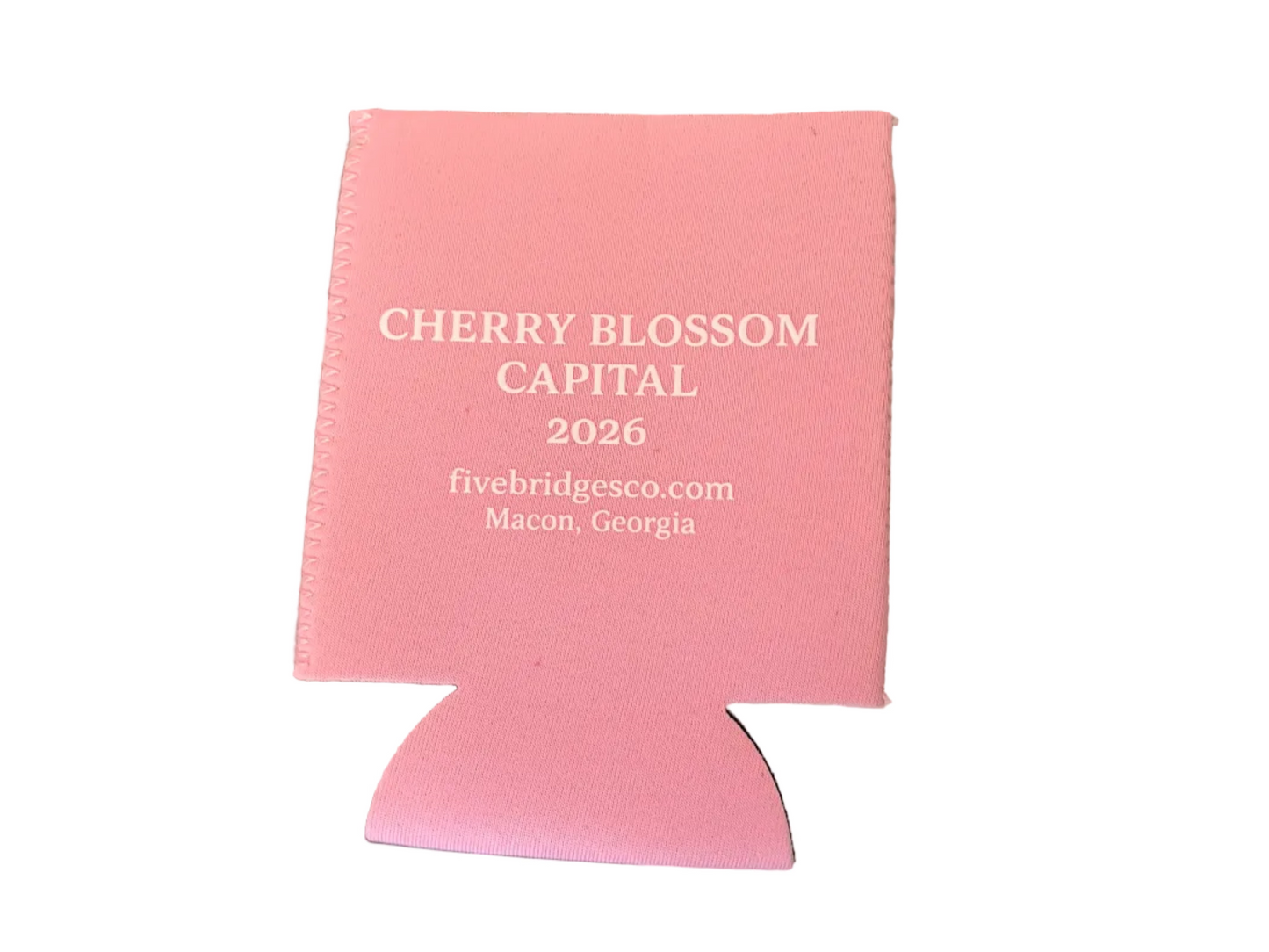 Cherry Blossom Capital 2026 Pink Koozie â Five Bridges Co.