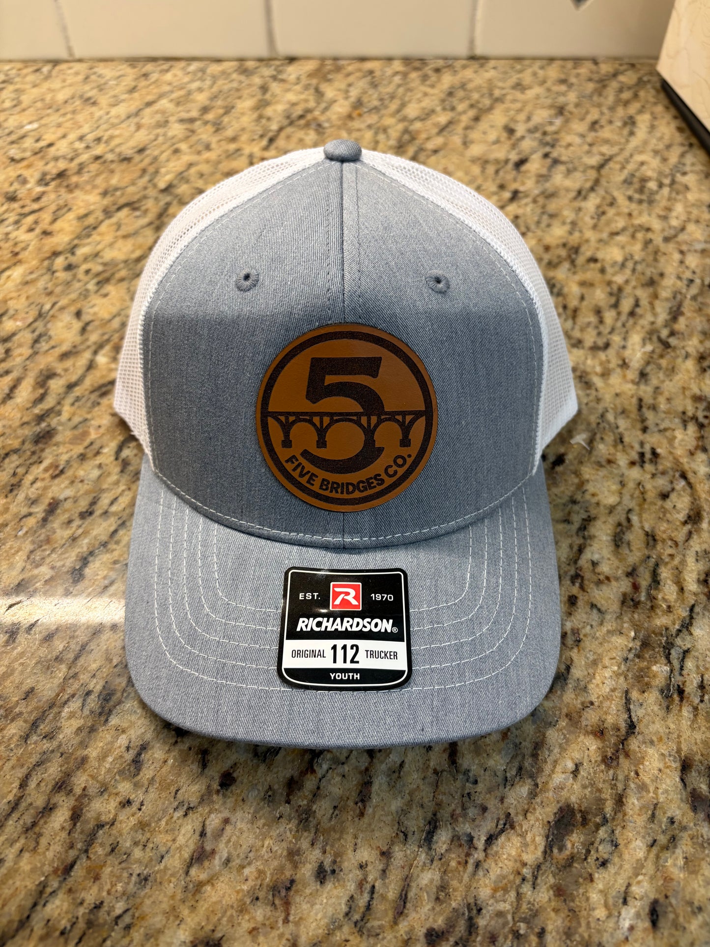 Five Bridges Co.™ Youth Richardson 112 – Heather Gray & White Trucker