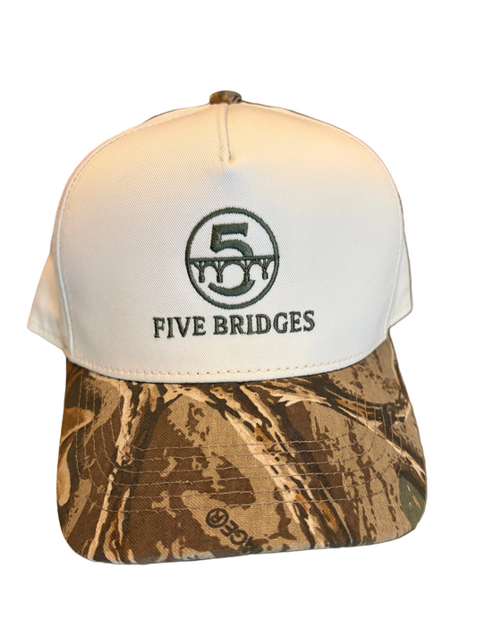 Five Bridges Co. 5B Classic – Cream / Camo Snapback